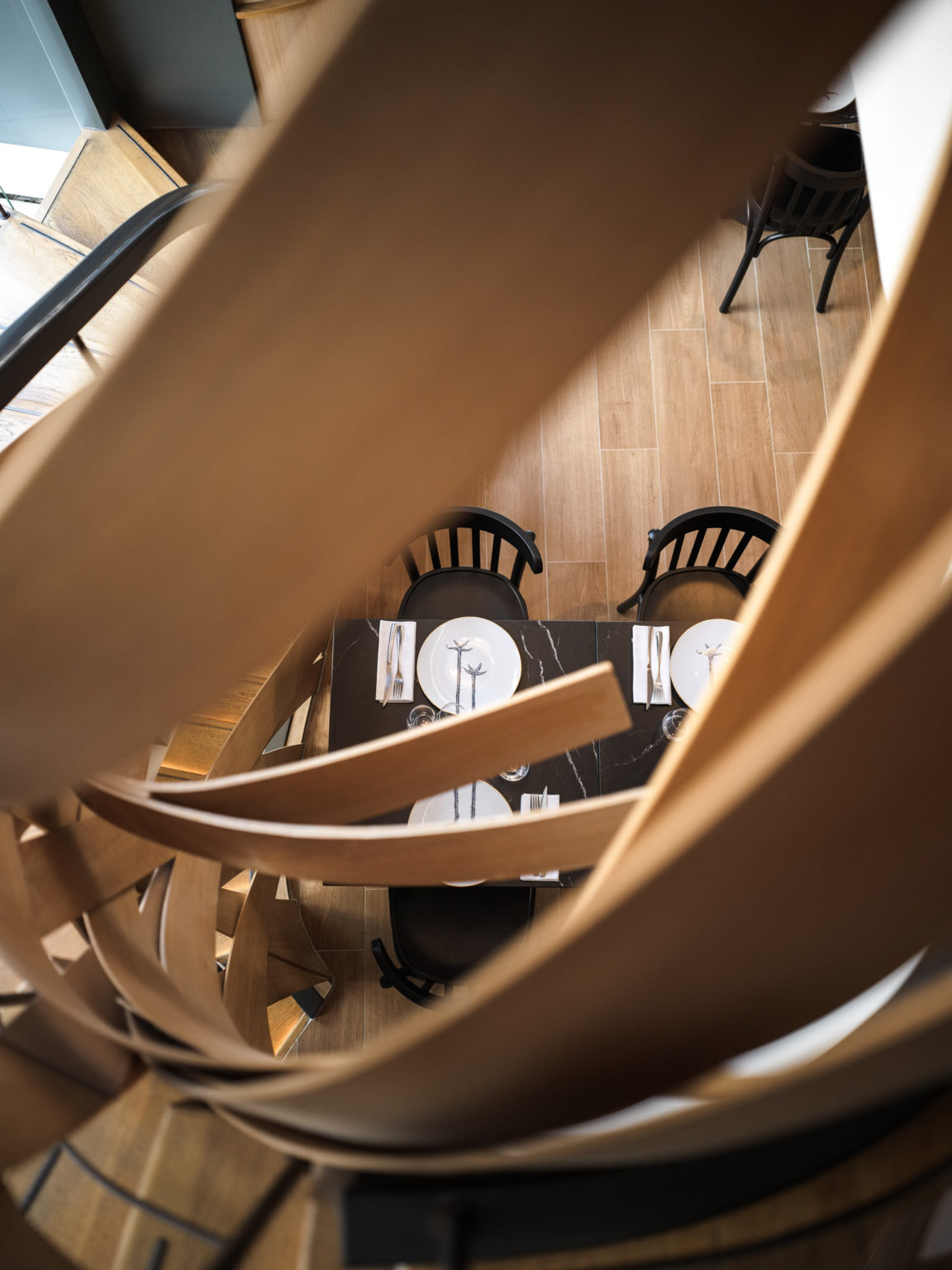 L'escalier en bois de Baca'v Boulogne